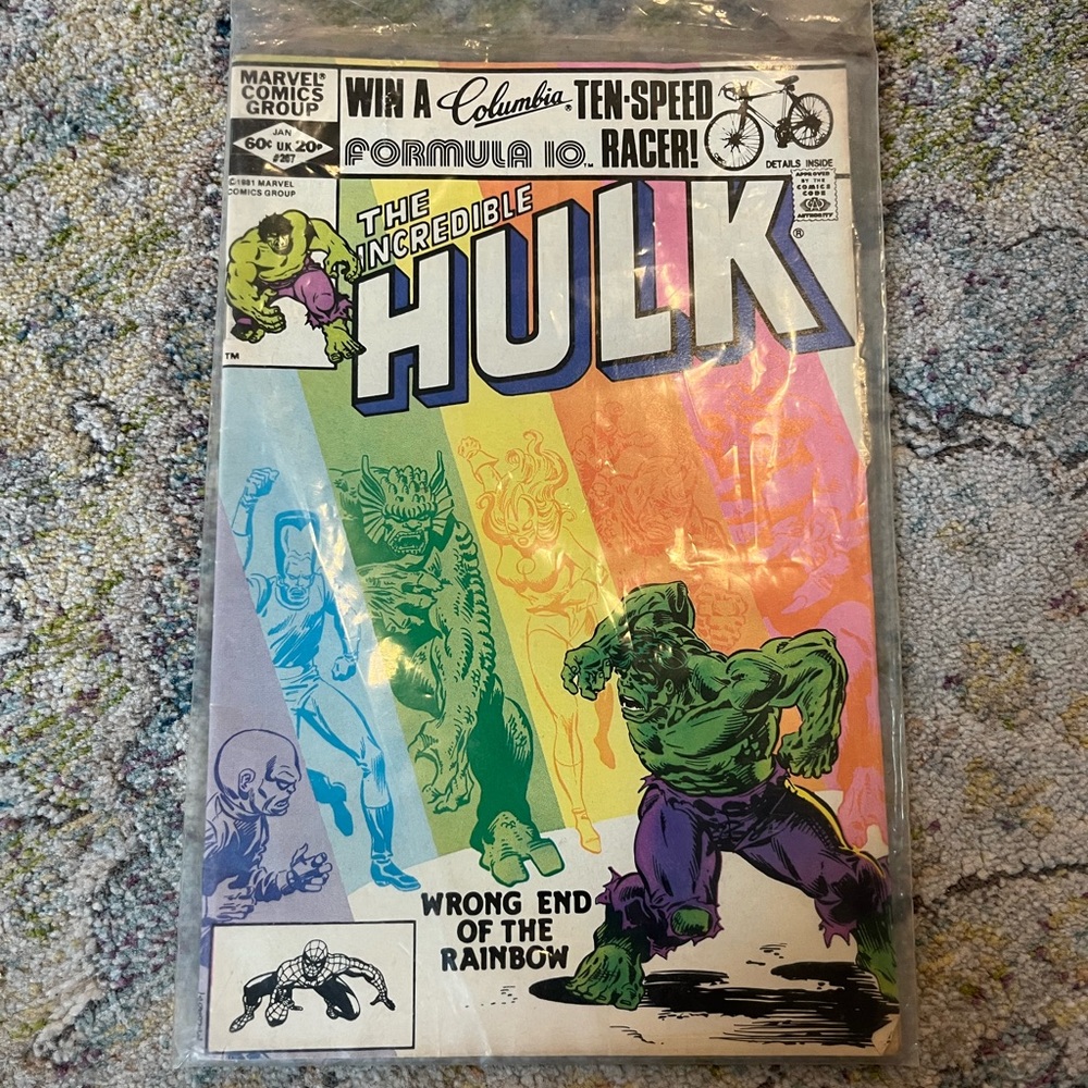 Vintage 1981 Marvel The Incredible Hulk Wrong End Of The Rainbow 267 Comic Book - Picture 3 of 5